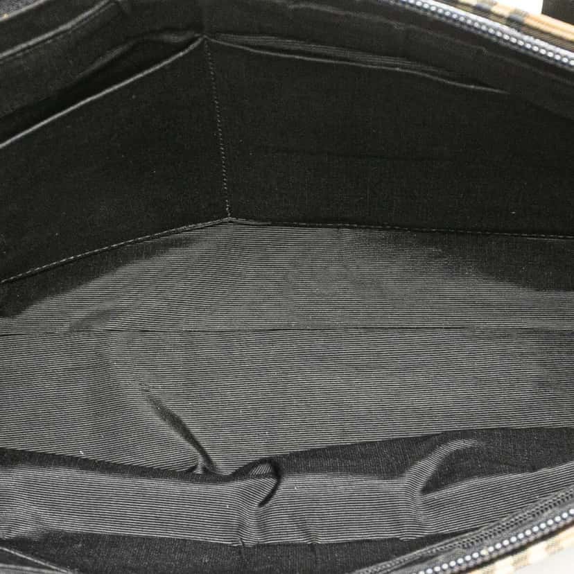 Burberry Haymarket Check Canvas Tote Brown Canvas Good condition - Model View