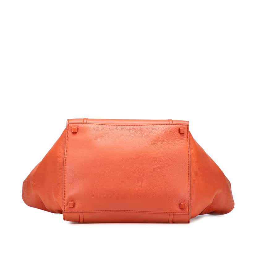 Celine Medium Leather Phantom Luggage Tote Orange Leather Good condition - Inside View