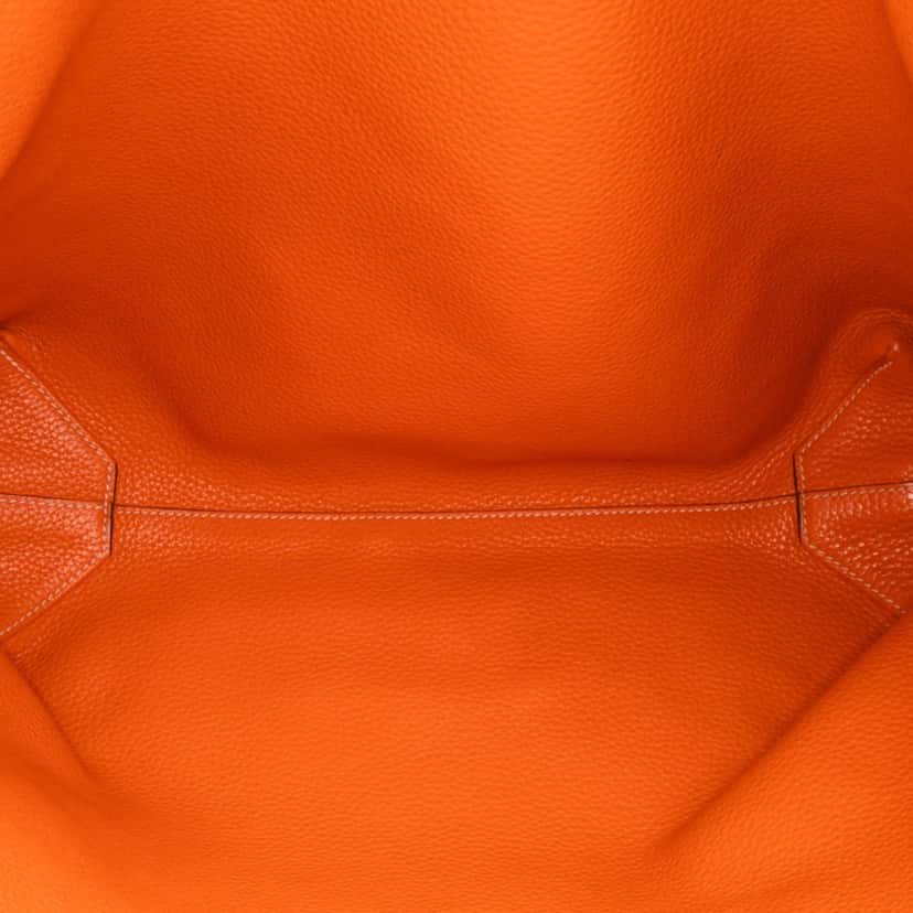 Hermès Clemence Double Sens 36 Orange Leather Good condition - Model View