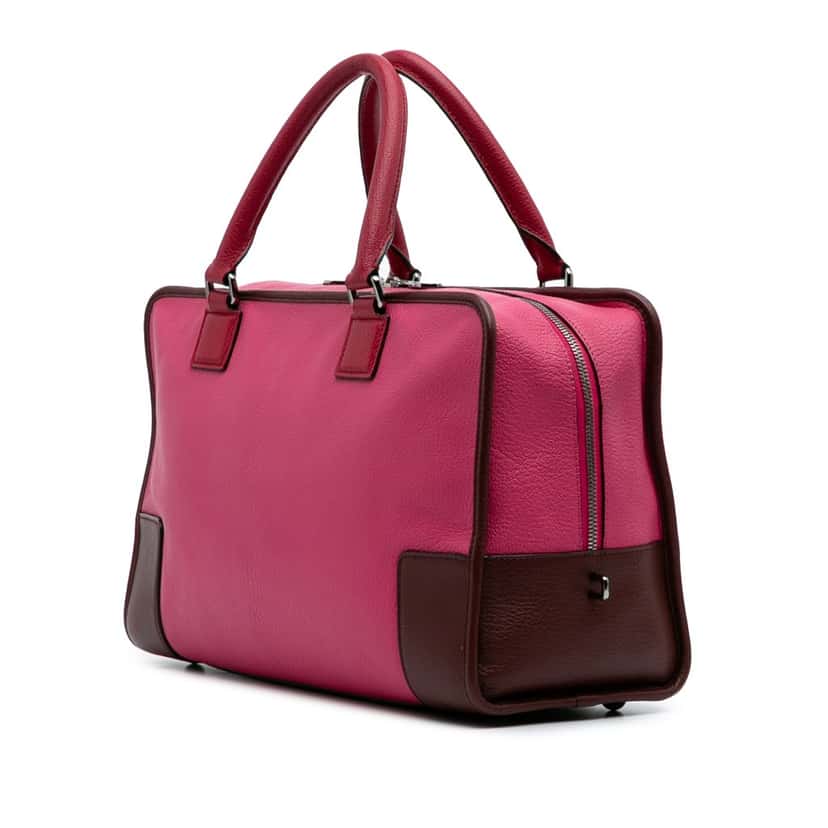 Loewe Tricolor Goatskin Amazona 36 Pink Leather Good condition - Back View