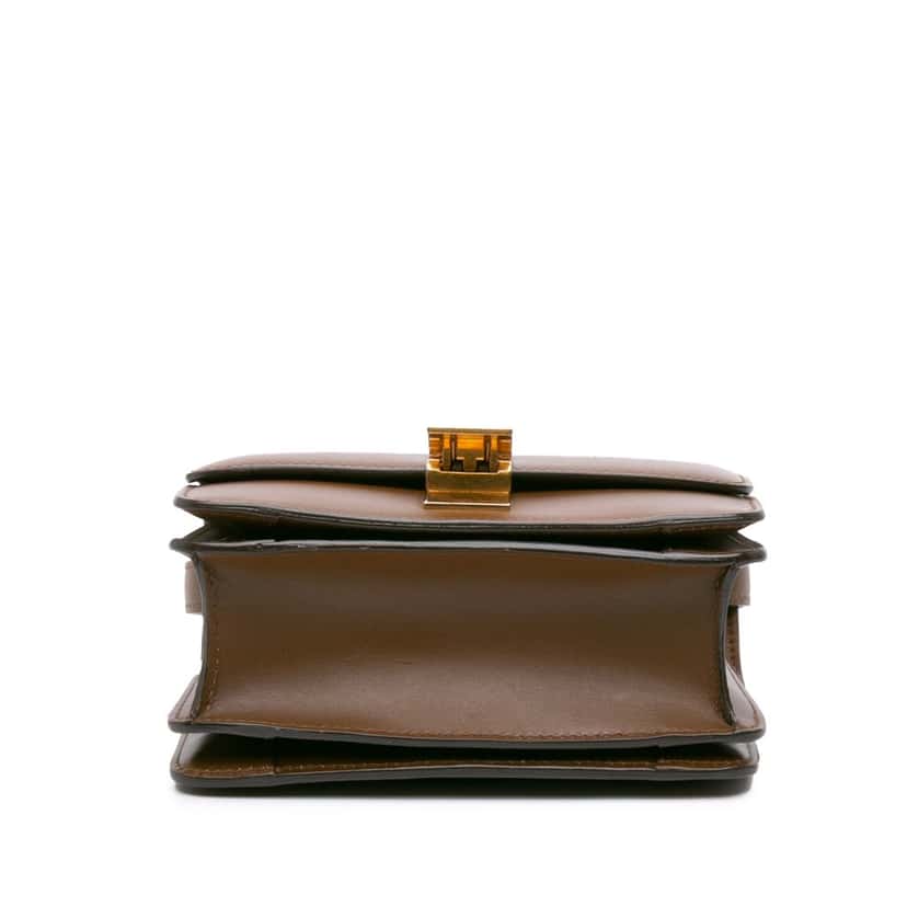 Celine Small Calfskin Classic Box Brown Leather Good condition - Inside View