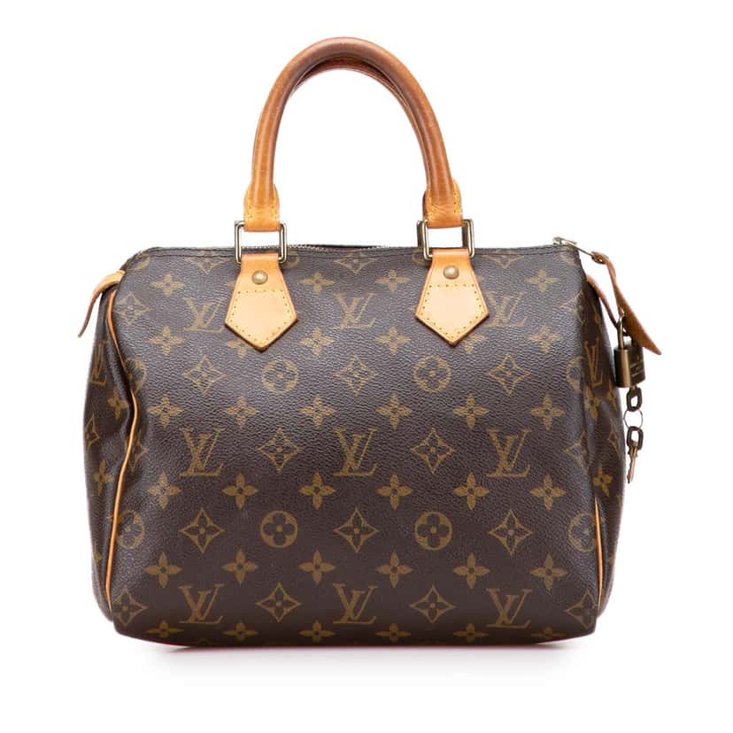 Louis Vuitton Monogram Speedy 25 Brown Canvas Good condition - Front View