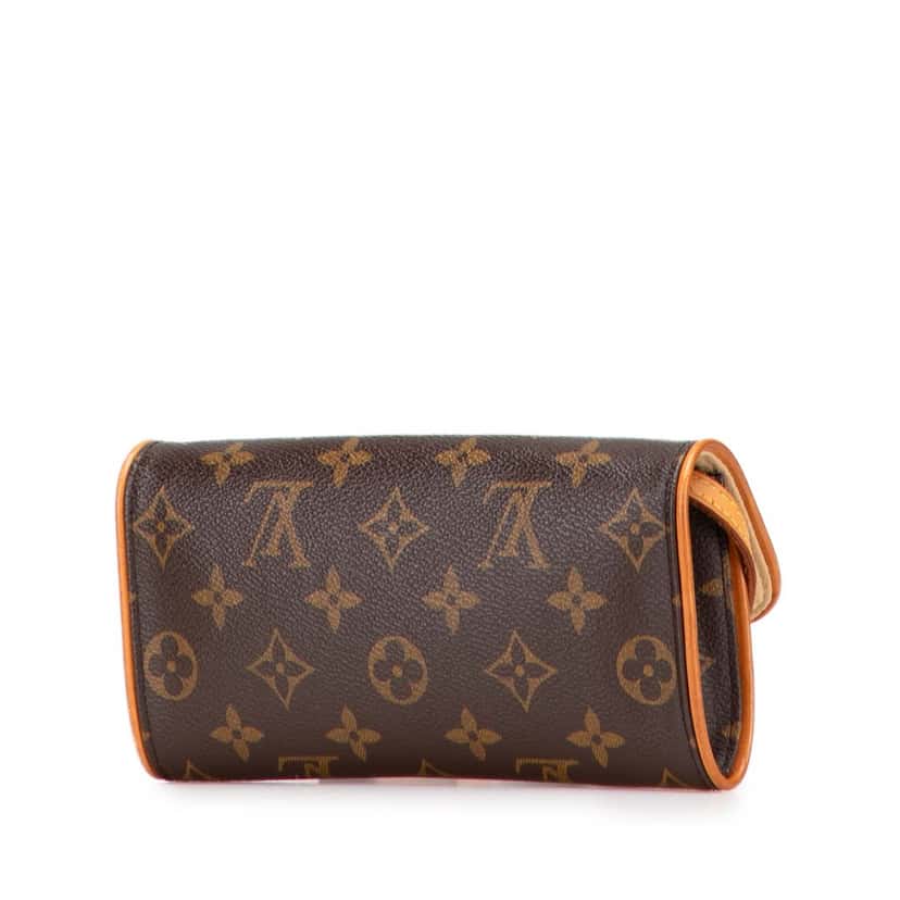 Louis Vuitton Monogram Pochette Twin PM Brown Canvas Good condition - Back View