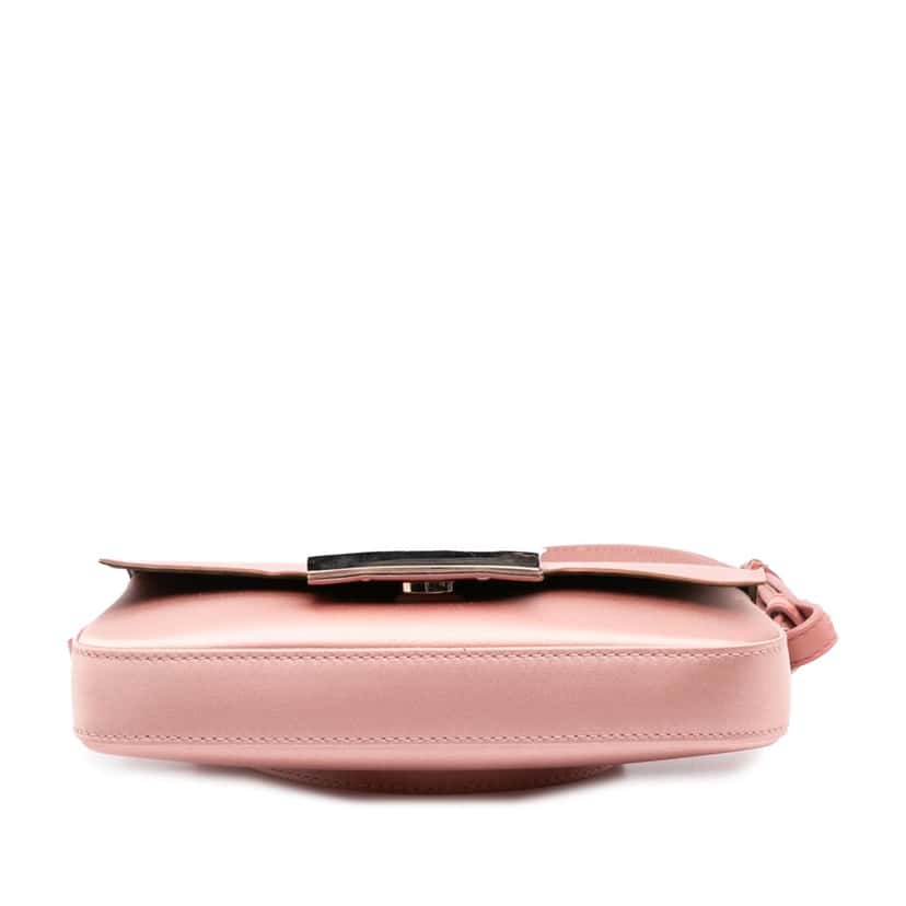 Fendi Silk Baguette Phone Pouch Satchel Pink Silk Good condition - Inside View