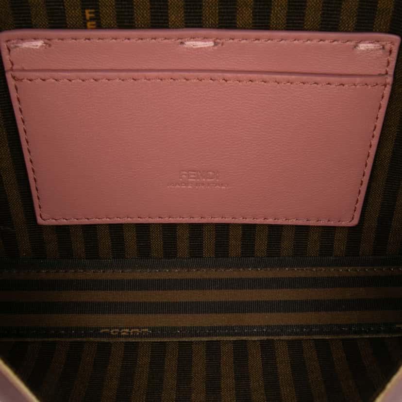 Fendi Silk Baguette Phone Pouch Satchel Pink Silk Good condition - Model View