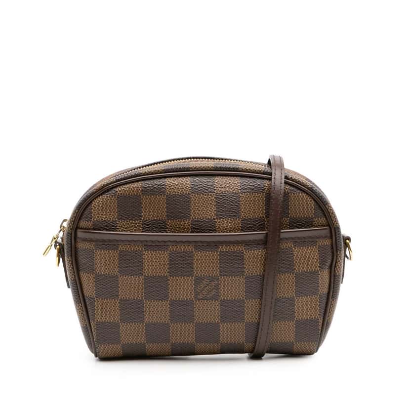 Louis Vuitton Damier Ebene Ipanema Pochette Brown Canvas Good condition - Front View