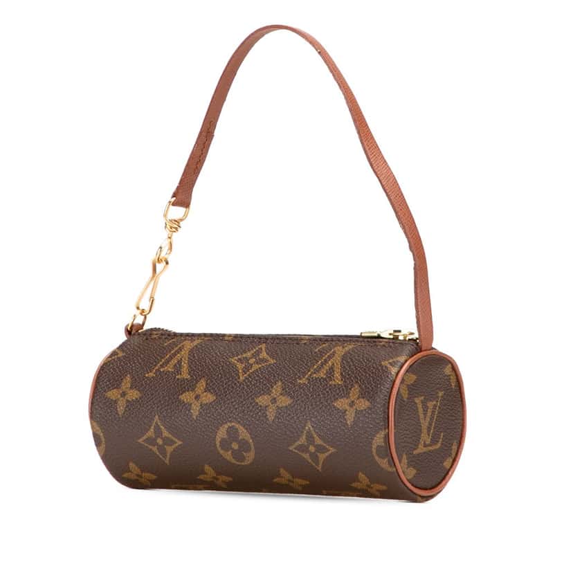 Louis Vuitton Monogram Papillon Pochette Brown Canvas Good condition - Back View