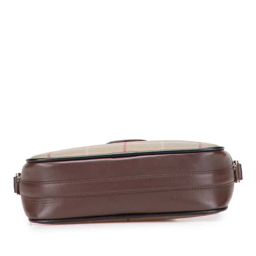 Burberry Vintage Check Canvas Crossbody Brown Canvas Good condition - Inside View