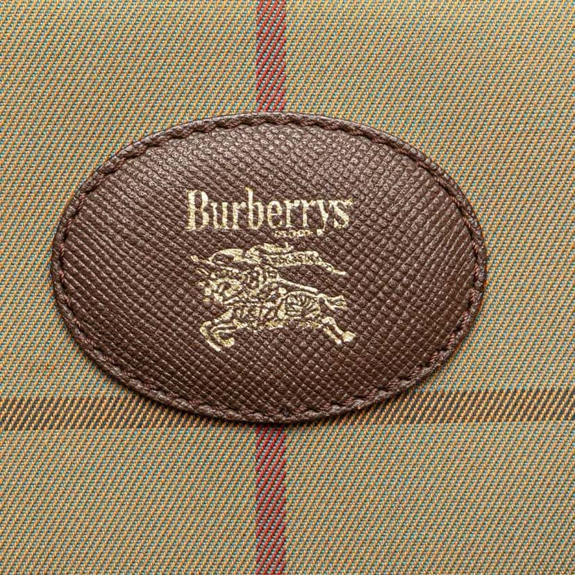 Burberry Vintage Check Canvas Crossbody Brown Canvas Good condition - Box View