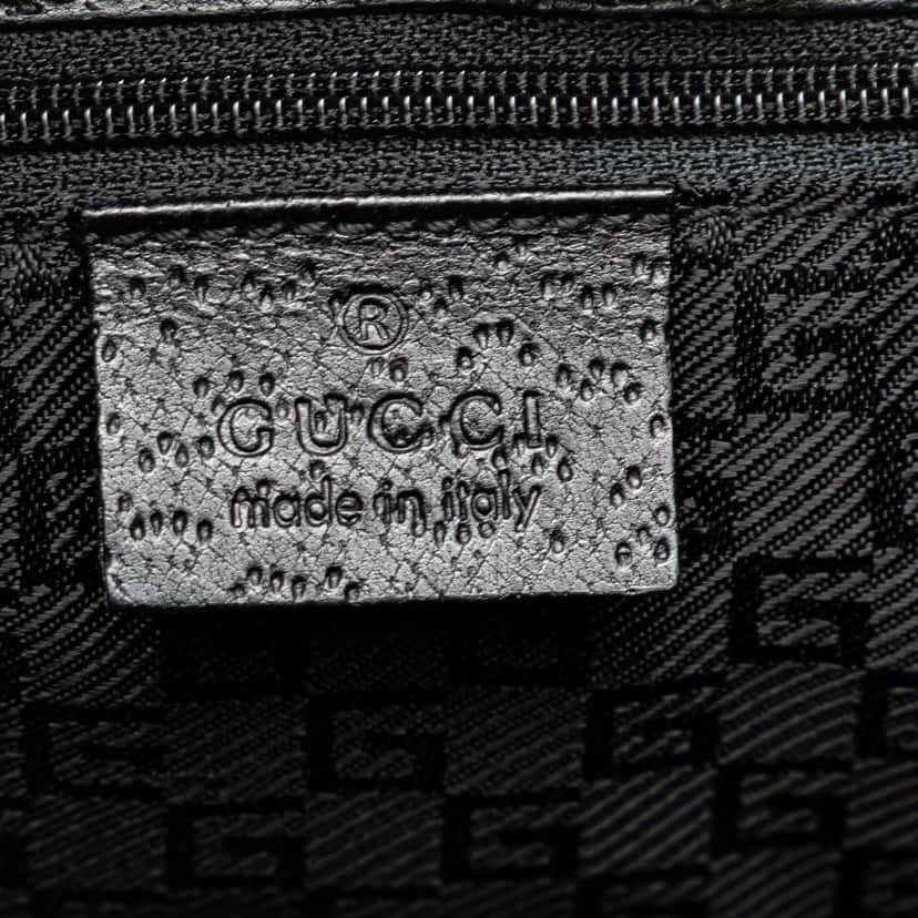 Gucci Canvas Jackie Bardot Shoulder Bag Blue Canvas Good condition - Box View