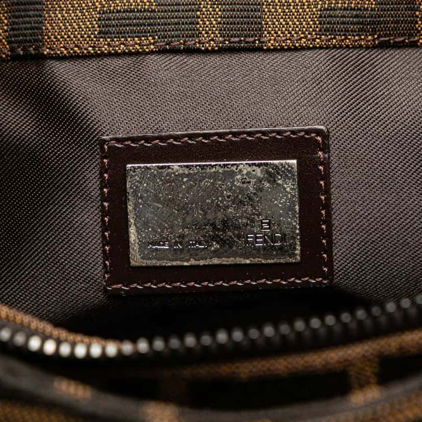 Fendi Zucca Canvas Shoulder Bag Brown Canvas Good condition - Box View