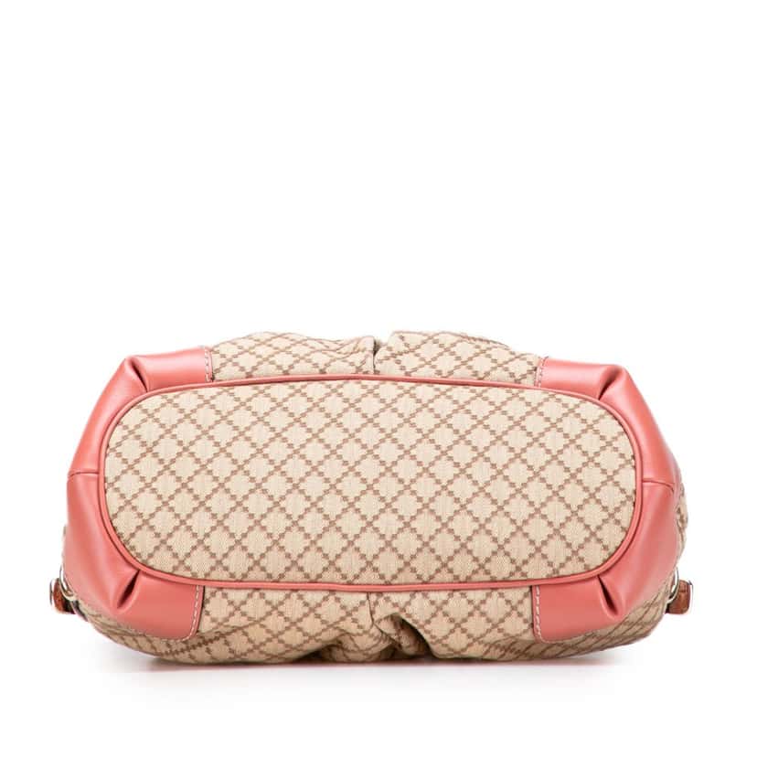 Gucci Diamante Canvas Sukey Satchel Brown Canvas Good condition - Inside View