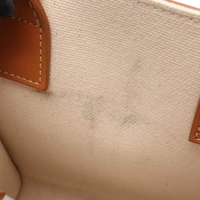 Celine Mini Canvas Vertical Cabas Tote Brown Canvas Good condition - Box View