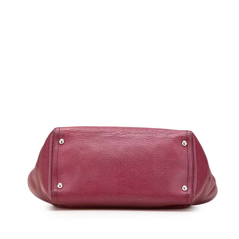 Salvatore Ferragamo Leather Verve Tote Red Leather Good condition - Inside View