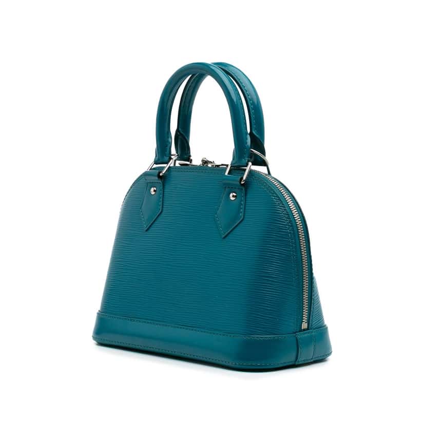 Louis Vuitton Epi Alma BB Blue Leather Good condition - Back View