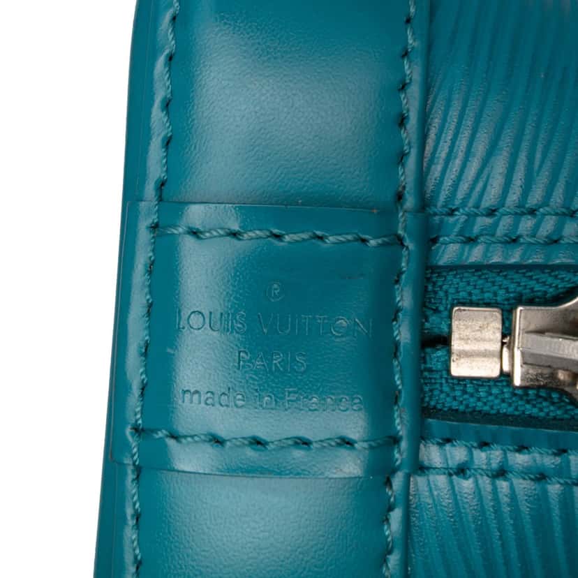 Louis Vuitton Epi Alma BB Blue Leather Good condition - Box View