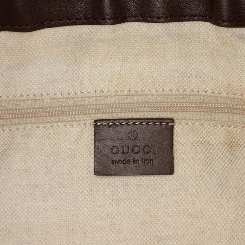 Gucci GG Canvas Sukey Satchel Brown Canvas Good condition - Box View