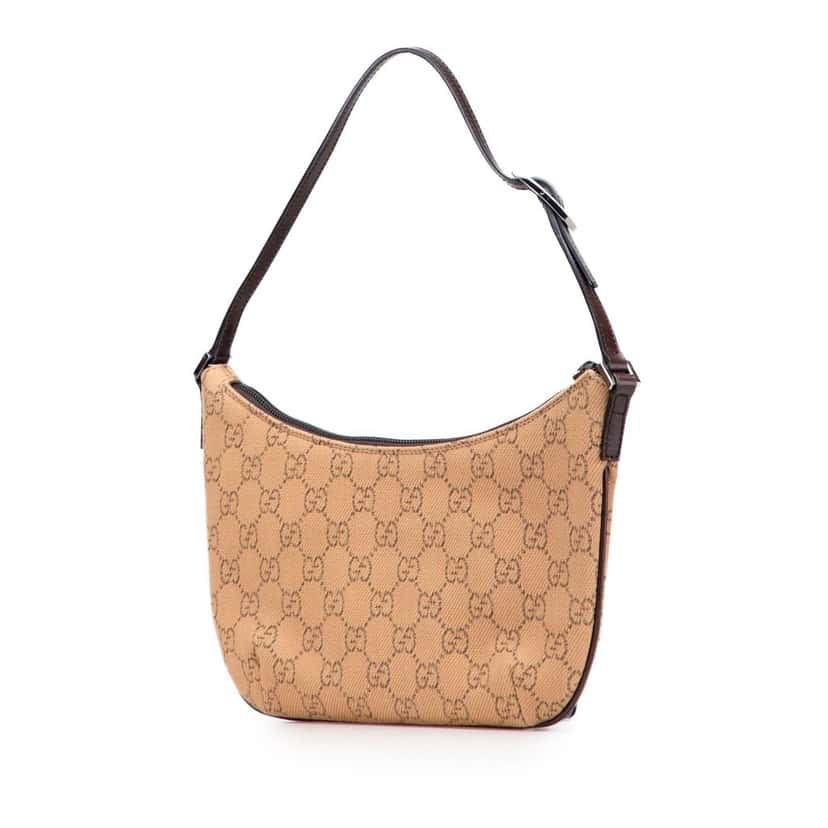 Gucci GG Denim Shoulder Bag Brown Denim Good condition - Back View