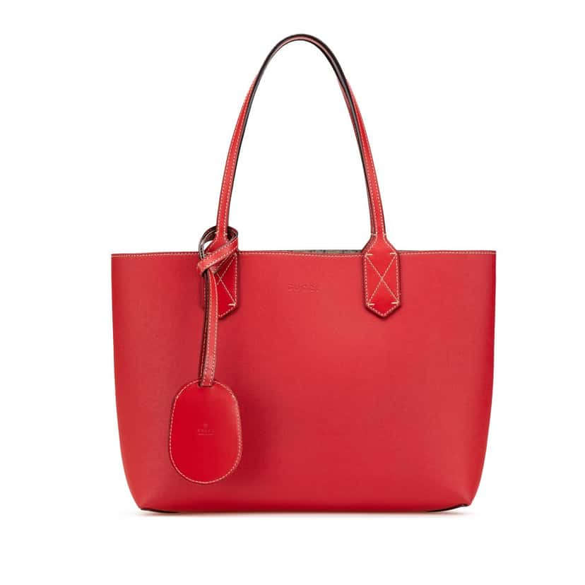 Gucci Small GG Supreme Reversible Tote Brown Canvas Good condition - Front View