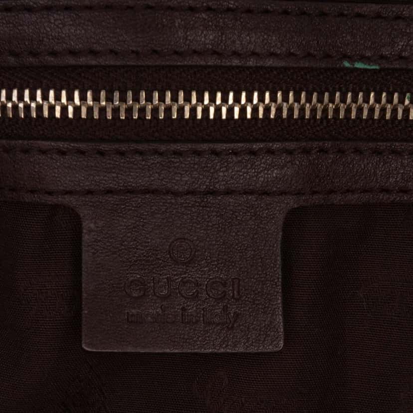 Gucci Medium GG Canvas Charm Satchel Brown Canvas Good condition - Box View
