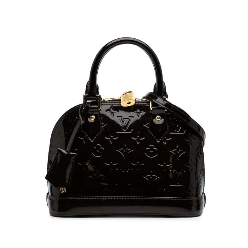Louis Vuitton Monogram Vernis Alma BB Purple Leather Good condition - Front View