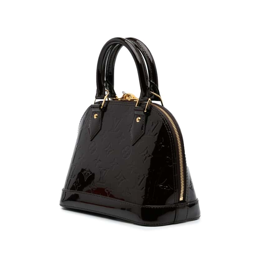 Louis Vuitton Monogram Vernis Alma BB Purple Leather Good condition - Back View