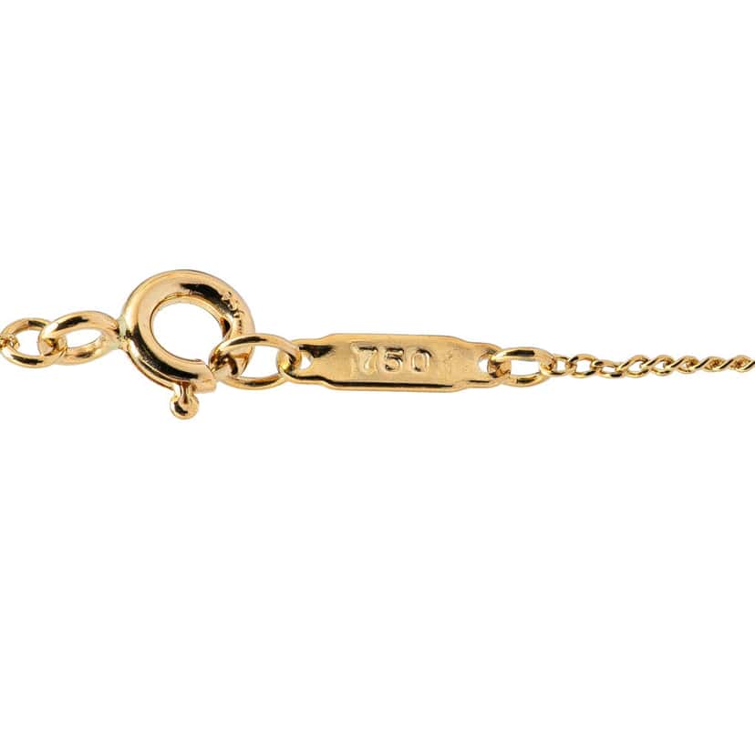 Tiffany & Co 18K Yellow Gold Leaf Heart Pendant Necklace Gold Gold Good condition - Inside View