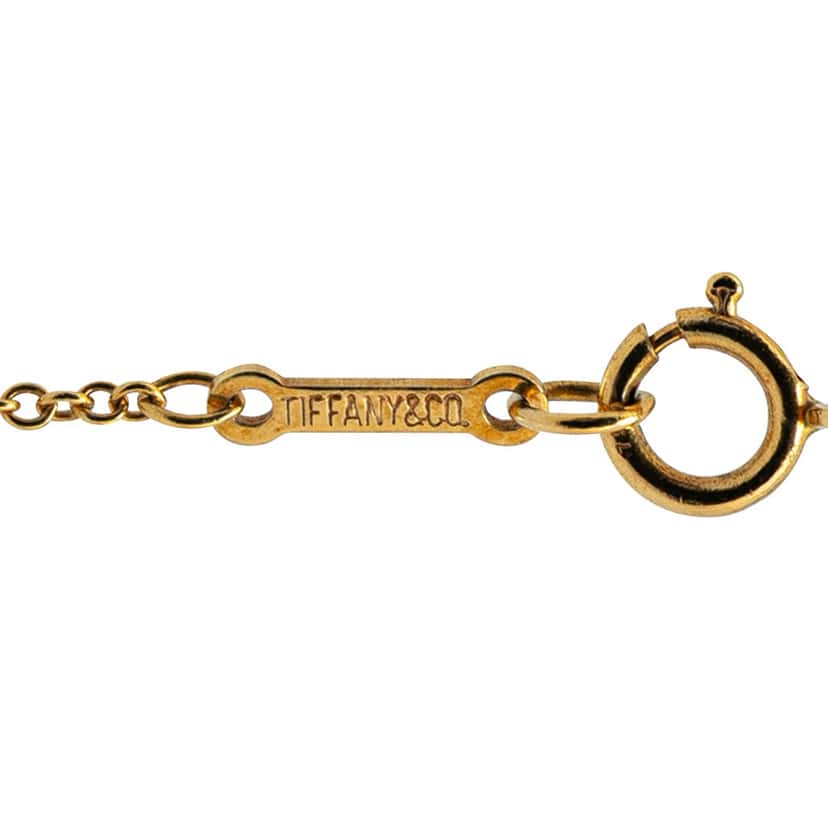 Tiffany & Co Paloma Picasso 18K Yellow Gold Paloma's Graffiti X Pendant Necklace Gold Gold Good condition - Back View