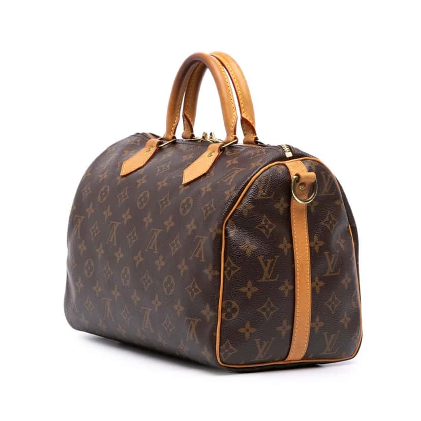 Louis Vuitton Monogram Speedy Bandouliere 30 Brown Canvas Good condition - Back View
