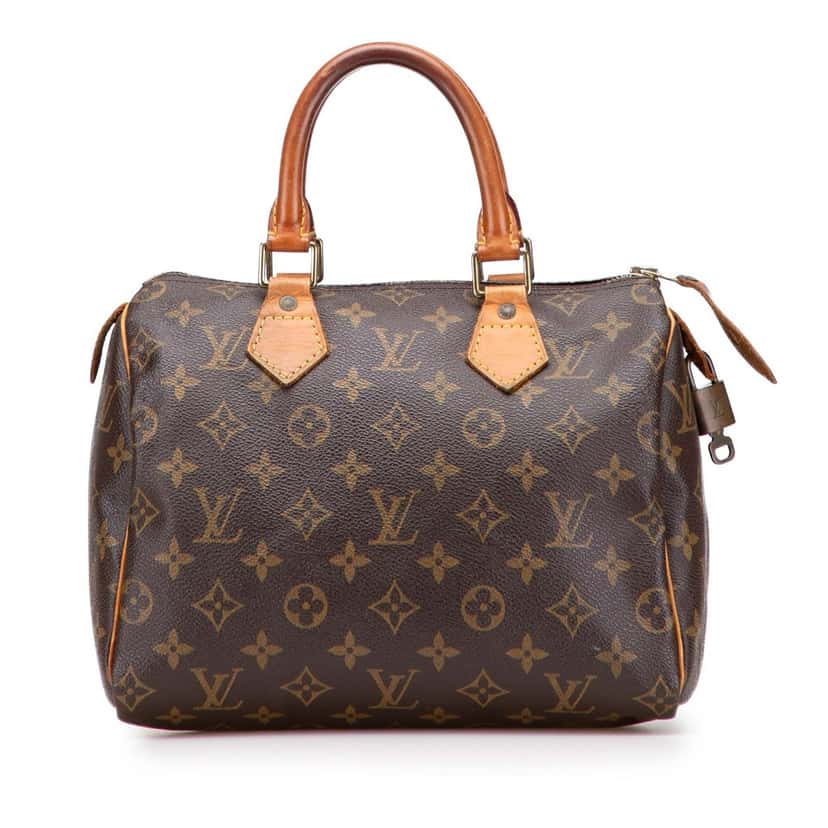 Louis Vuitton Monogram Speedy 25 Brown Canvas Good condition - Front View