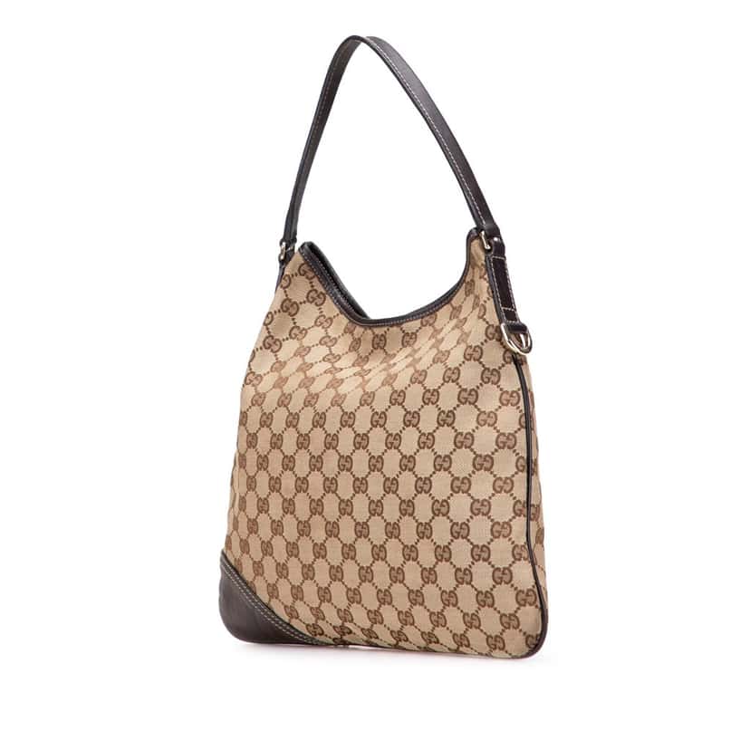 Gucci GG Canvas New Britt Hobo Brown Canvas Good condition - Back View