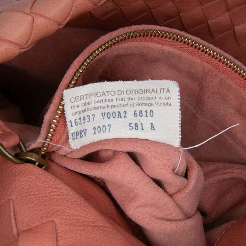 Bottega Veneta Mini Nappa Intrecciato Shopper Tote Pink Leather Good condition - Box View