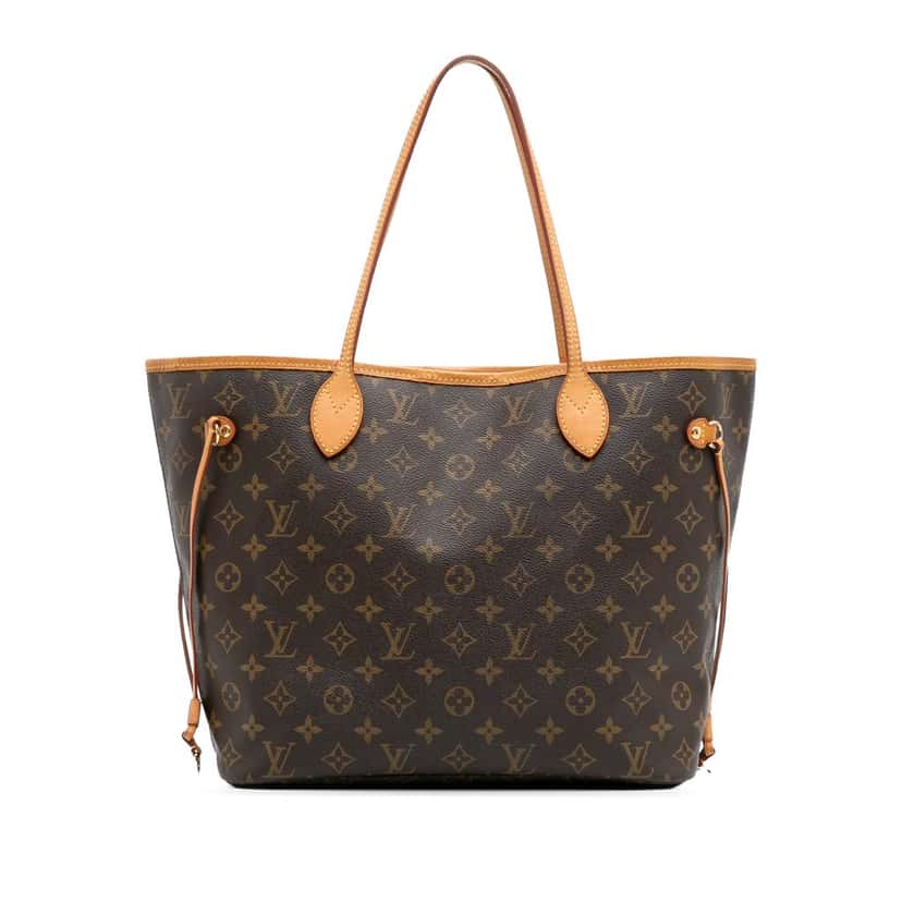 Louis Vuitton Monogram Neverfull MM Brown Canvas Good condition - Front View