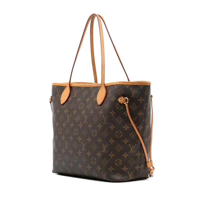Louis Vuitton Monogram Neverfull MM Brown Canvas Good condition - Back View