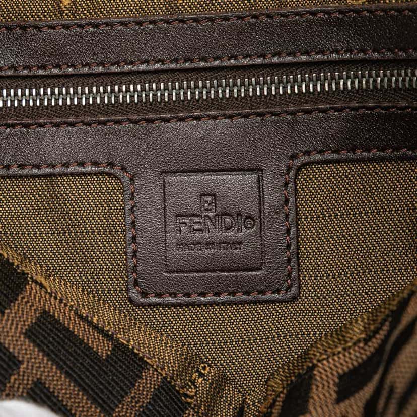 Fendi Zucca Canvas Shoulder Bag Brown Canvas Good condition - Box View