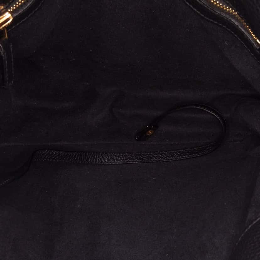 Tom Ford Small Grained Calfskin Alix Hobo Black Leather Good condition - Model View