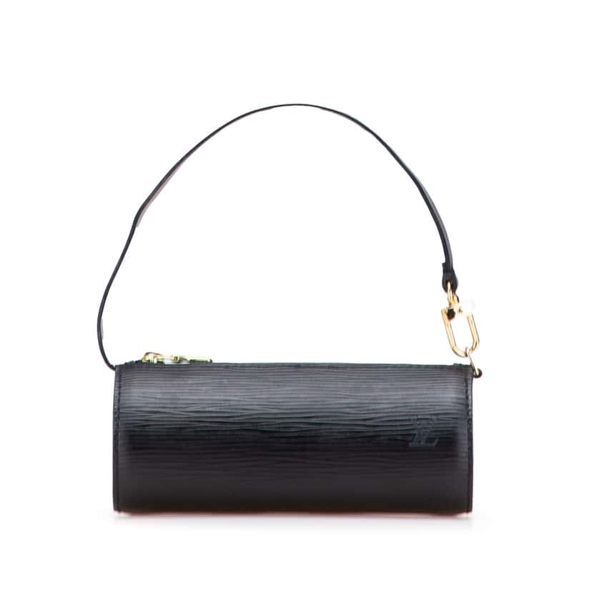 Louis Vuitton Epi Soufflot Pochette Black Leather Good condition - Front View
