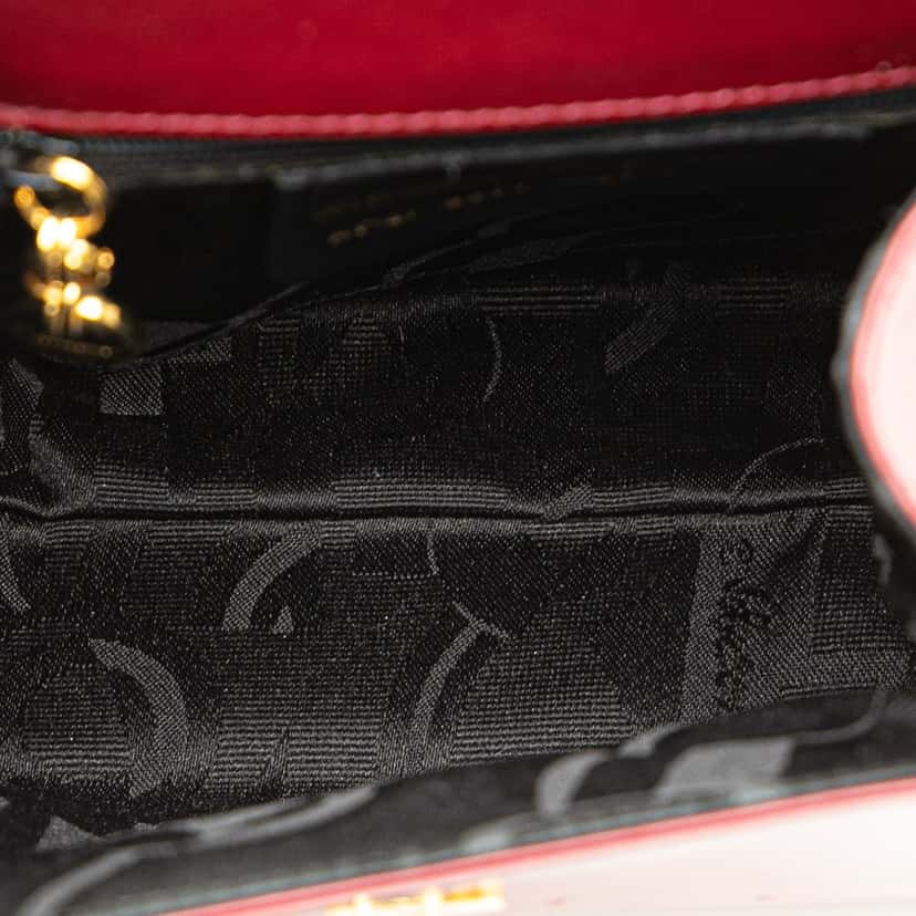 Salvatore Ferragamo Leather Vara Bow Satchel Red Leather Good condition - Model View