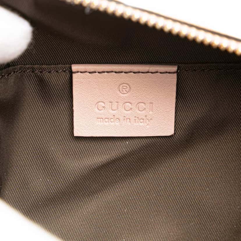 Gucci Patent Soho Cosmetic Pouch Brown Leather Good condition - Box View