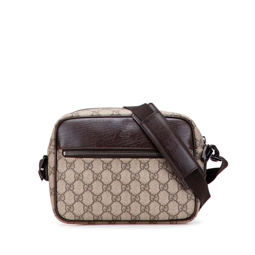 Gucci GG Supreme Crossbody Brown Canvas Good condition - Front View