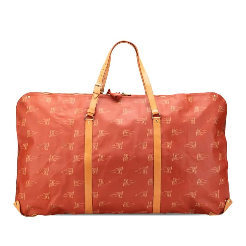 Louis Vuitton Americas Cup Coated Canvas Kabul Garment Bag Red Canvas Good condition - Front View