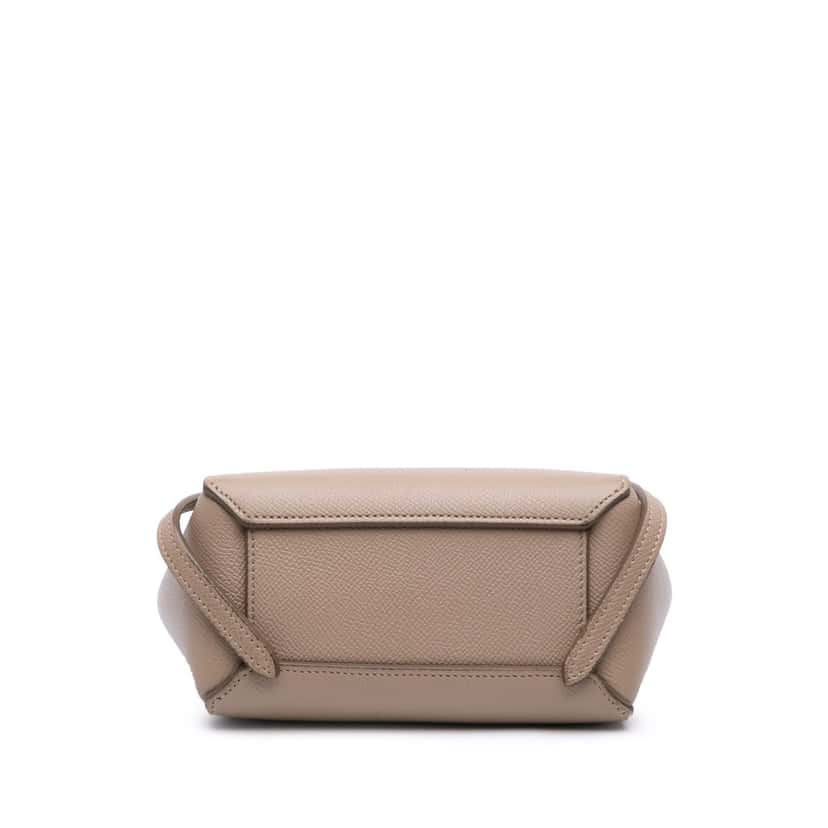 Celine Pico Grained Calfskin Belt Bag Brown Leather Good condition - Inside View