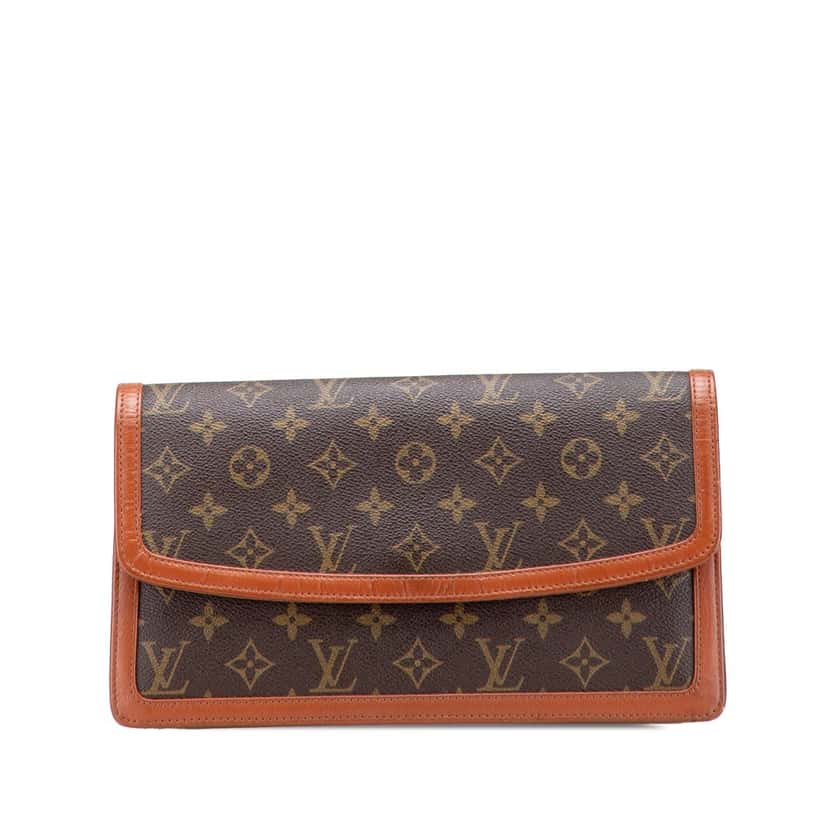 Louis Vuitton Monogram Pochette Dame GM Brown Canvas Good condition - Front View