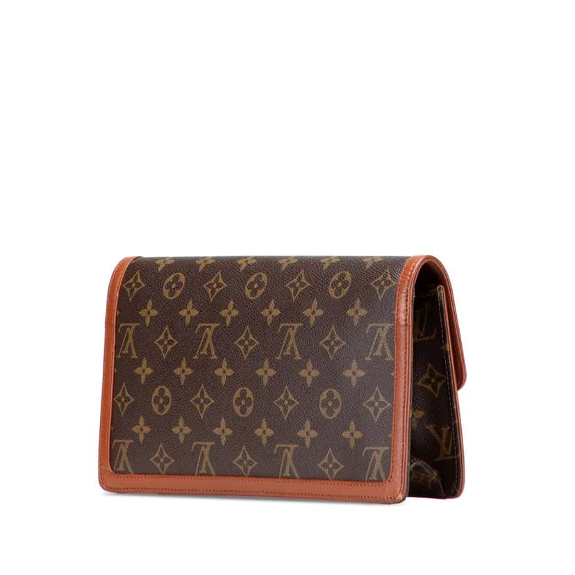 Louis Vuitton Monogram Pochette Dame GM Brown Canvas Good condition - Back View