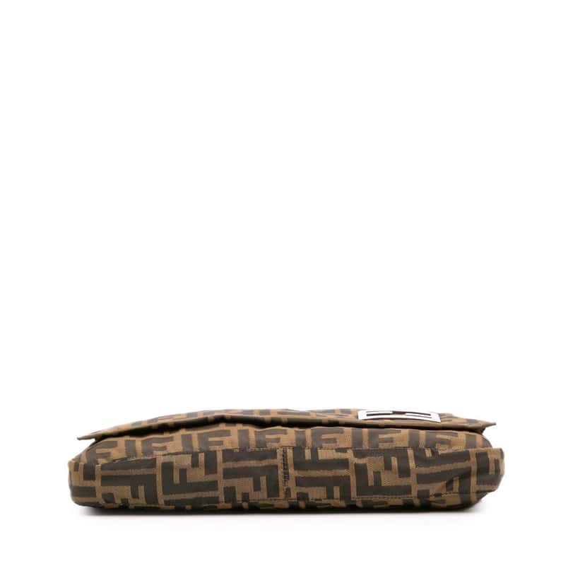 Fendi Zucca Canvas Shoulder Bag Brown Canvas Good condition - Inside View