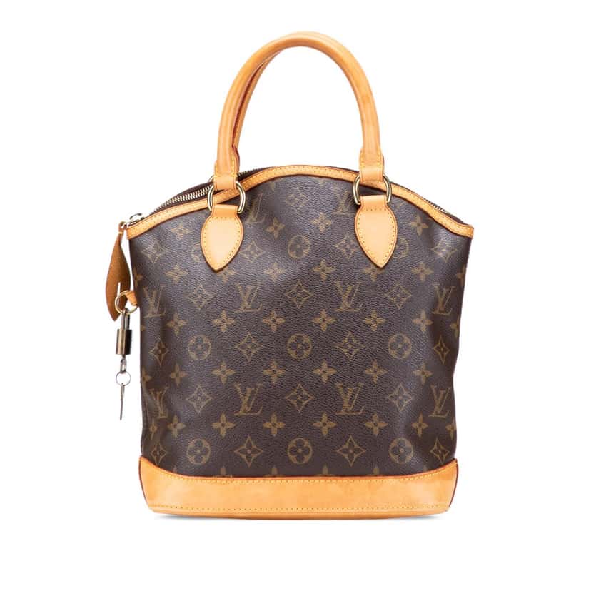 Louis Vuitton Monogram Lockit PM Brown Canvas Good condition - Front View