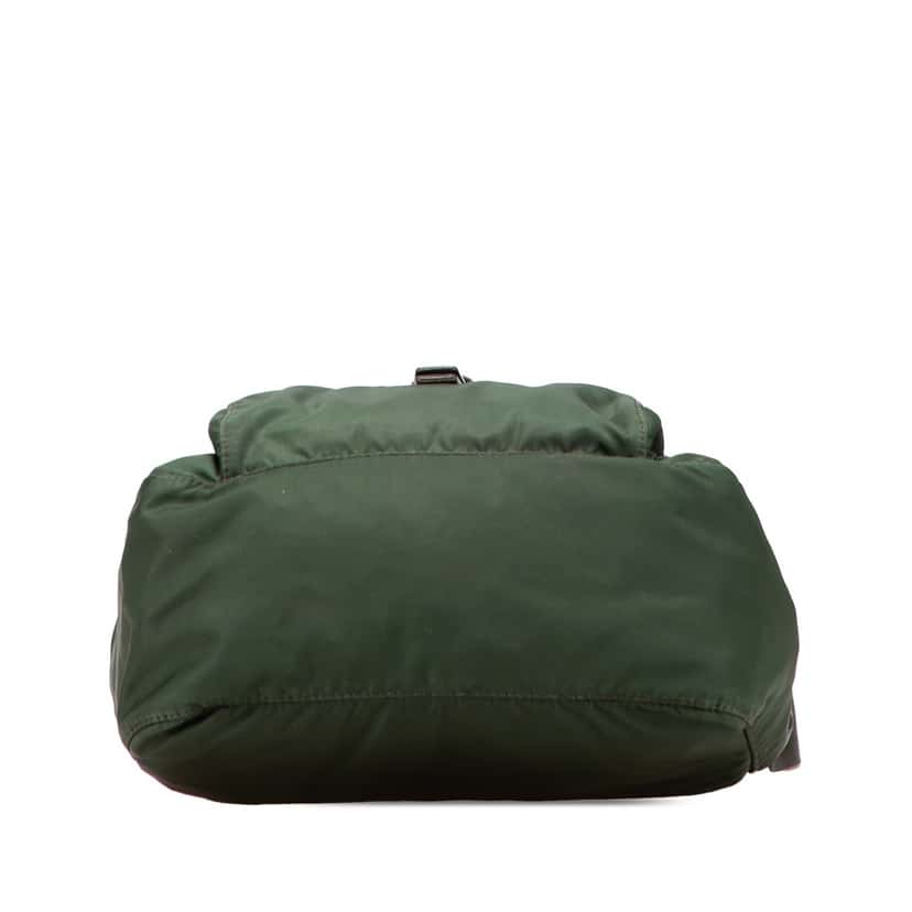 Prada Tessuto Zip Buckle Messenger Bag Green Good condition - Inside View