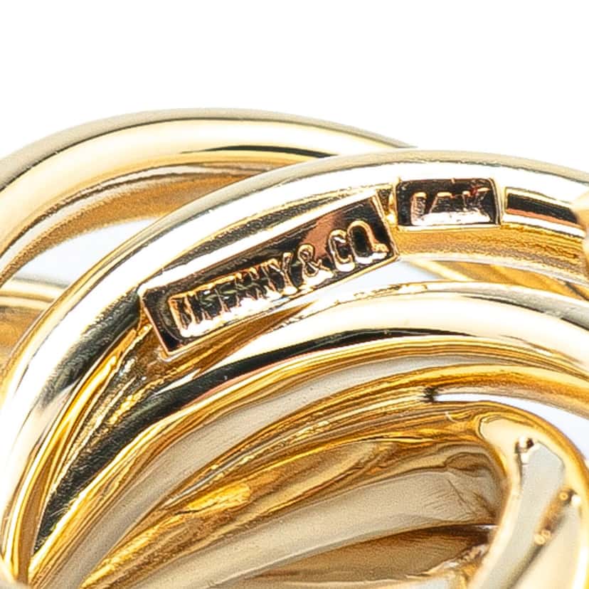 Tiffany & Co 14K Yellow Gold Twist Spiral Knot Brooch Gold Gold Good condition - Inside View