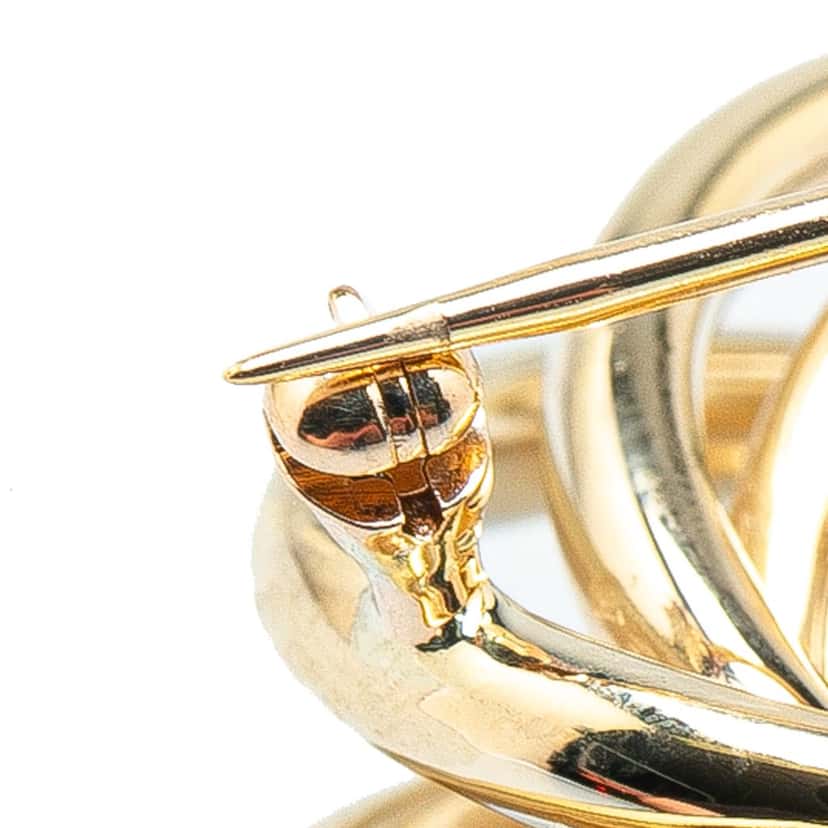 Tiffany & Co 14K Yellow Gold Twist Spiral Knot Brooch Gold Gold Good condition - Model View