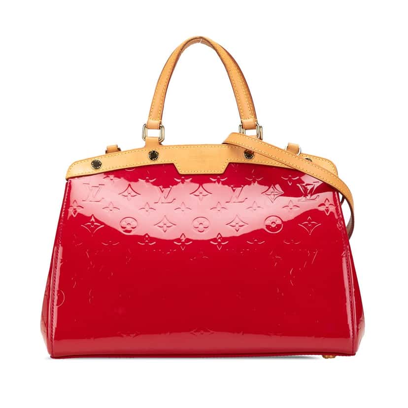 Louis Vuitton Monogram Vernis Brea MM Red Leather Good condition - Front View